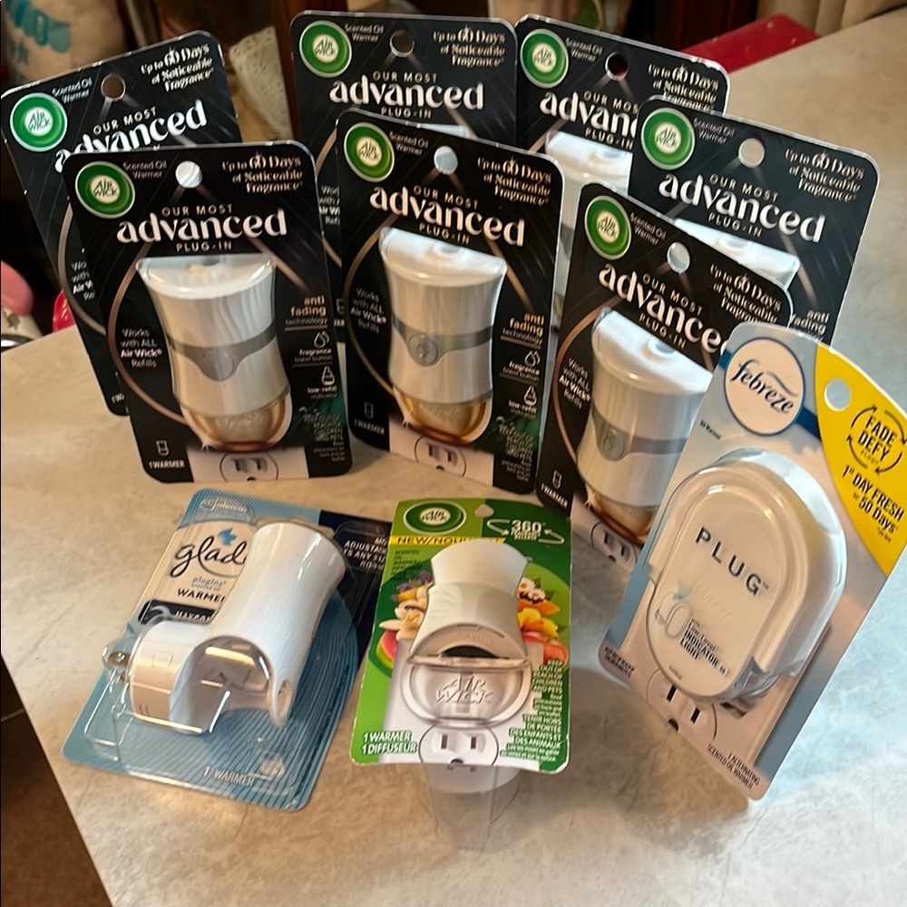 (10) Plug-in Scented Oil Warmers Various Brands